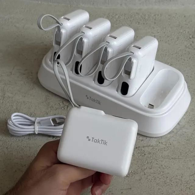 محطة شاحن متنقل باور بنك تايب سي 5 في Power Bank مللي أمبير 10000 تكتك 1 Station Set